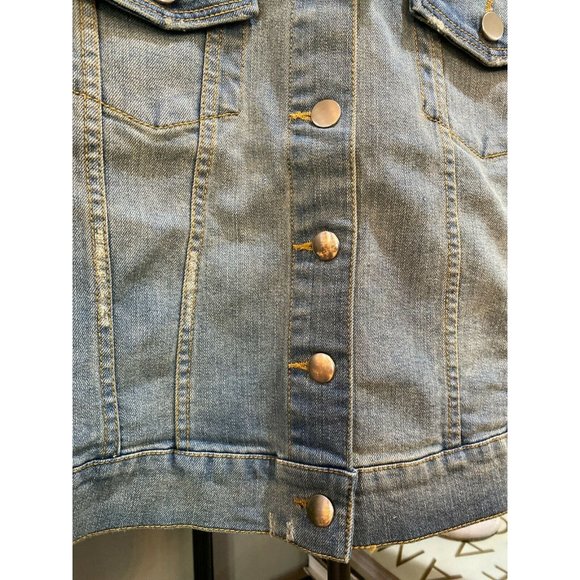 Elizabeth And James Piper Denim Jacket Distres - Picture 10 of 12